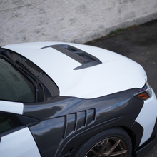 Load image into Gallery viewer, JDMuscle Carbon Fiber FMIC Reverse Hood Scoop V2 - Subaru WRX 2022-2025