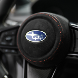 JDMuscle Leather / Alcantara Airbag Cover - Subaru WRX 2022-2025