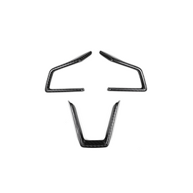 JDMuscle Tanso Carbon Fiber Steering Wheel Trim Covers / Replacements - Subaru WRX 2022-2025