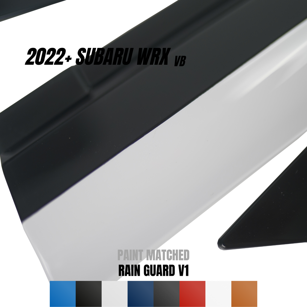 JDMuscle Paint Matched V1 Rain Guards / Window Visors - Subaru WRX 2022-2025