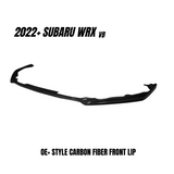 JDMuscle OE+ Style Tanso Carbon Fiber Front Lip - Subaru WRX 2022-2025