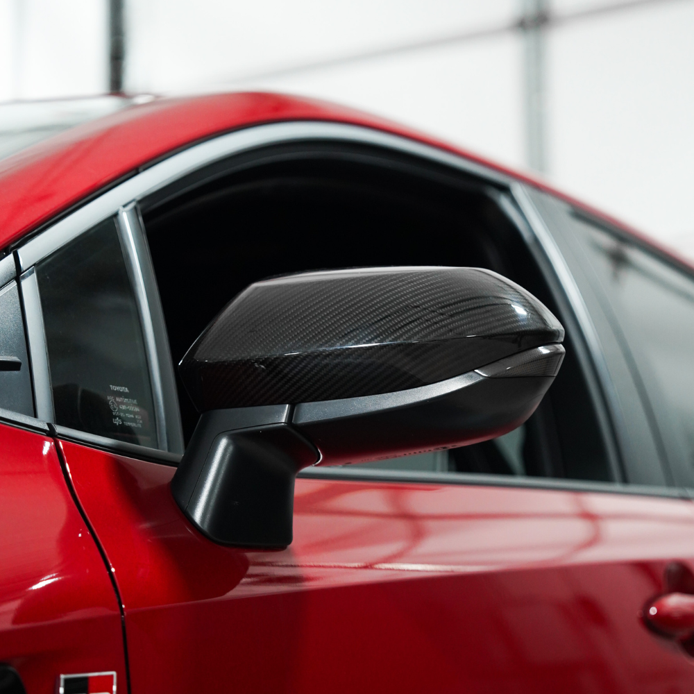 JDMuscle Carbon Fiber Side Mirror Covers (2 Pieces) - Toyota GR Corolla 2023-2024