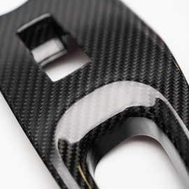 JDMuscle Carbon Fiber Window Switches (Front & Rear Set; 4 Pieces) - Toyota GR Corolla 2023-2024