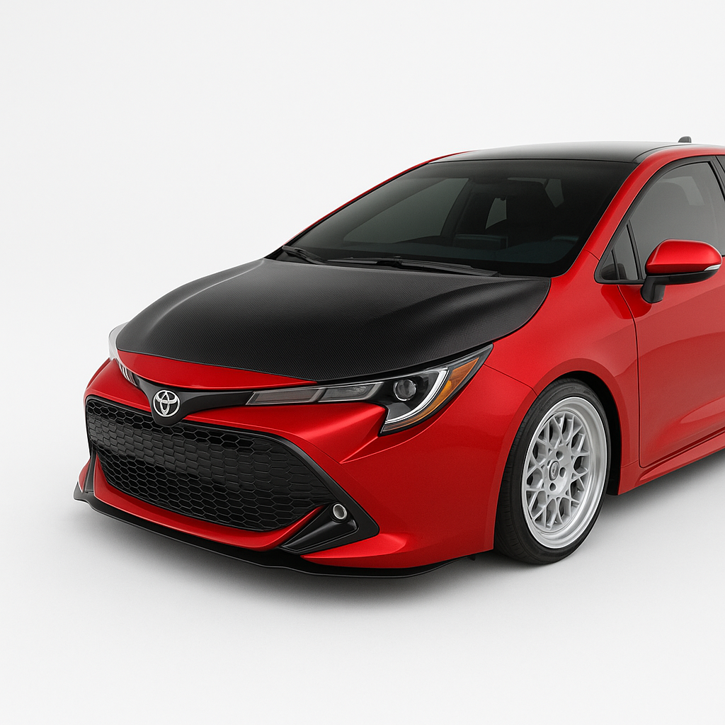 JDMuscle OE Style Carbon Fiber Hood - Toyota Corolla Hatchback 2019+ / GR Corolla 2023+