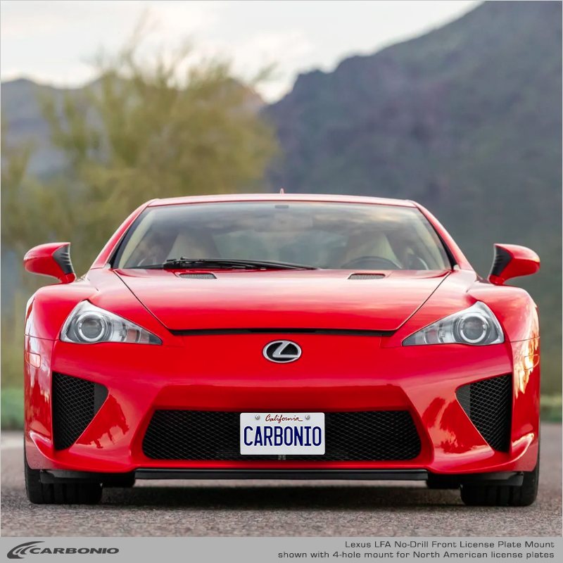 Carbonio No-Drill Front License Plate Mount - Lexus LFA 2010-2012