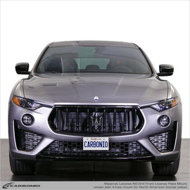 Carbonio No-Drill Front License Plate Mount - Maserati Levante 2019-2024