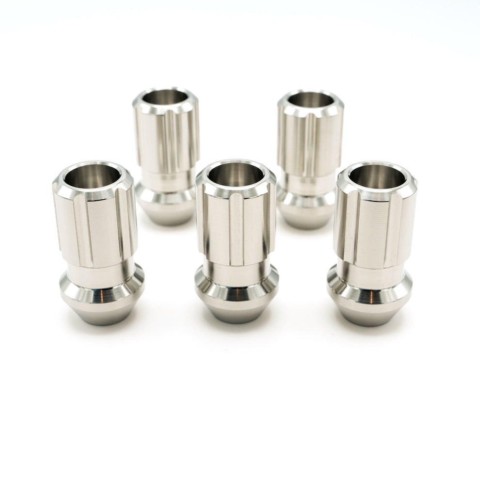 Billetworkz Premium Brushed or Torched Titanium Lug Nuts – 20 or 24‑Piece Set