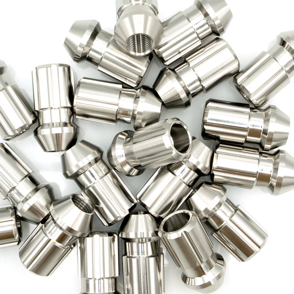 Billetworkz Premium Brushed or Torched Titanium Lug Nuts – 20 or 24‑Piece Set