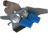 Injen Cement Grey Power-Flow Air Intake System - Ford F150 2015-2025 / Ford Expedition 2018-2024 (+Multiple Fitments)