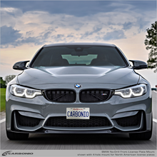 Load image into Gallery viewer, Carbonio No-Drill Front License Plate Mount - BMW M4 (F82) 2014-2020