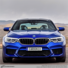 Carbonio No-Drill Front License Plate Mount - BMW M5 (E39/E60/F10/F90) 1998-2024
