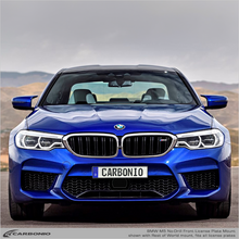 Load image into Gallery viewer, Carbonio No-Drill Front License Plate Mount - BMW M5 (E39/E60/F10/F90) 1998-2024
