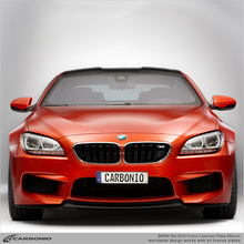 Load image into Gallery viewer, Carbonio No-Drill Front License Plate Mount - BMW M6 (E63/E64/F06/F12/F13) 2005-2021