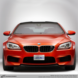 Carbonio No-Drill Front License Plate Mount - BMW M6 (E63/E64/F06/F12/F13) 2005-2021