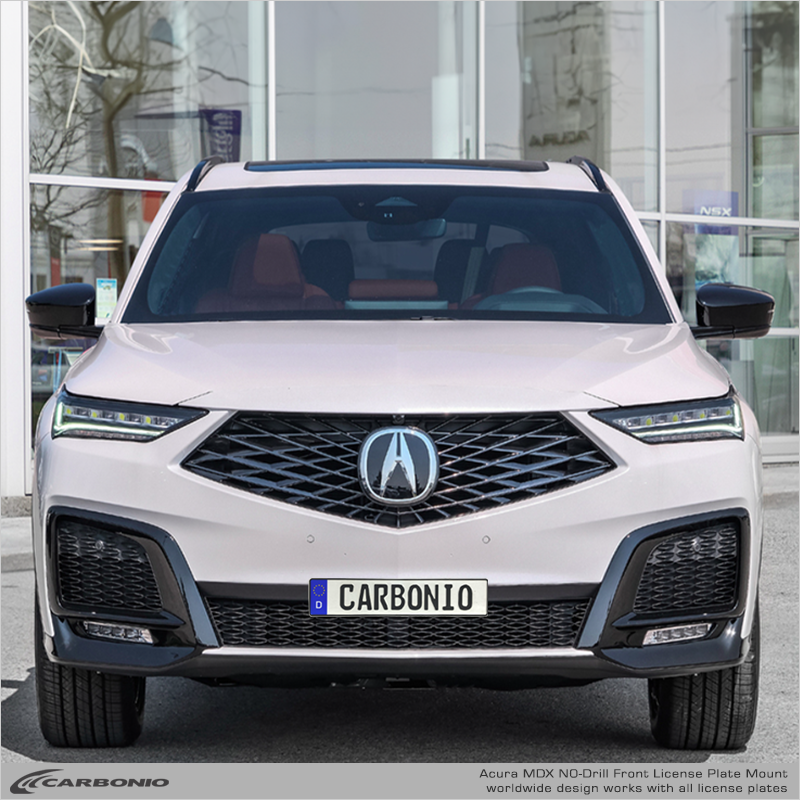 Carbonio No-Drill Front License Plate Mount - Acura MDX 2025-2026