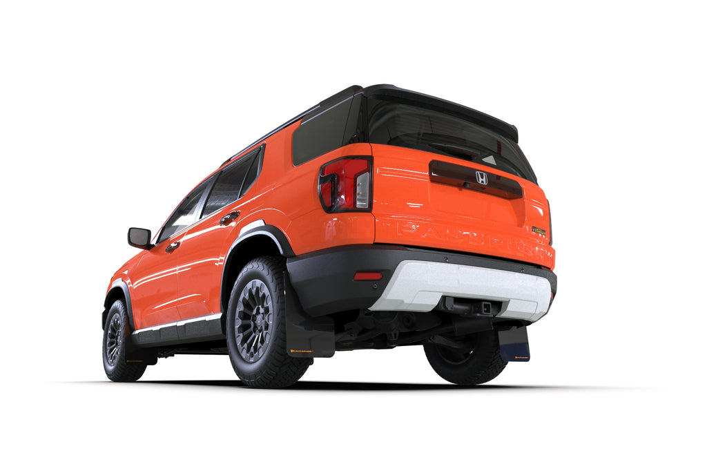 Rally Armor Black UR Mudflap w/ Orange Logo - Honda Passport 2026