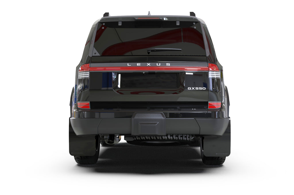 Rally Armor Black Mud Flap w/ Metallic Black Logo - Lexus GX550 2024-2025