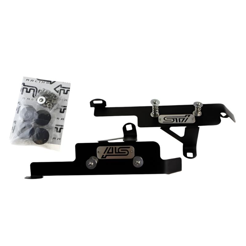 Move Over Racing Black Quick Release Bumper Kit [w/ STi Logo] - Subaru WRX 2011-2014 / STi 2008-2014 (GR/GV)