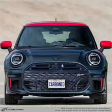 Load image into Gallery viewer, Carbonio No-Drill Front License Plate Mount - Mini Cooper 2025+