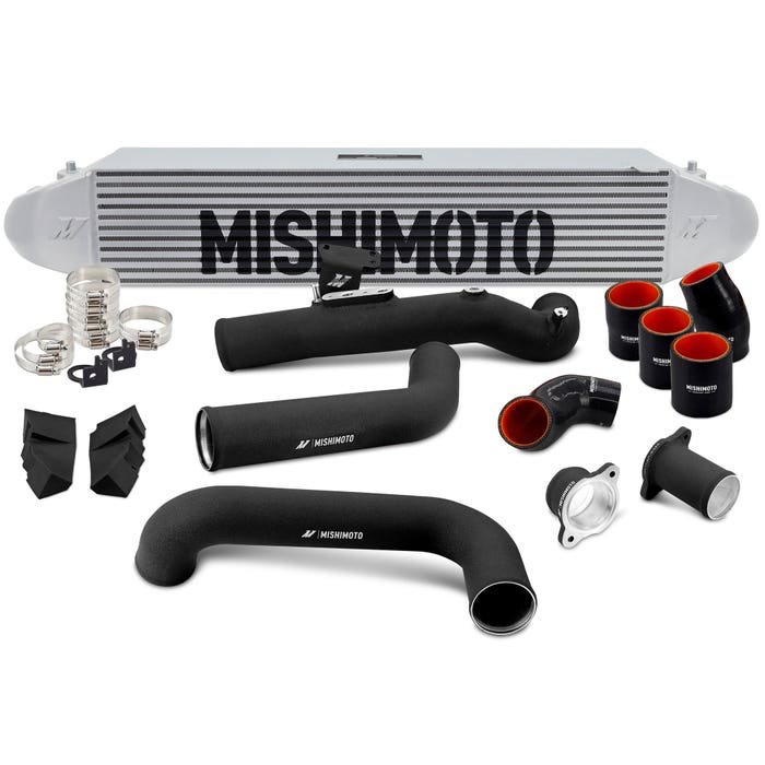 Mishimoto Silver Intercooler Kit w/ Black Pipes - Acura Integra / Honda Civic 1.5T (Incl. Si) 2022+