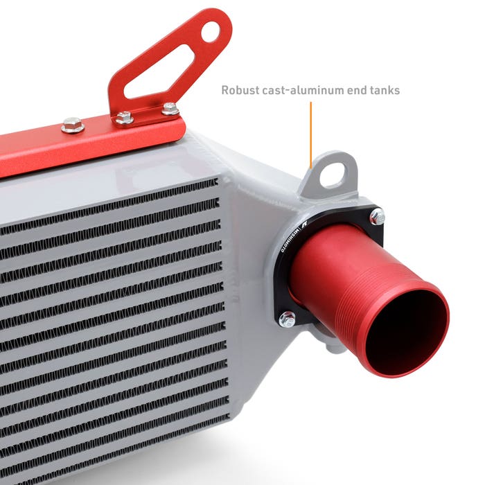 Mishimoto Silver Intercooler & Red Pipe Kit - Toyota GR Corolla 2023+