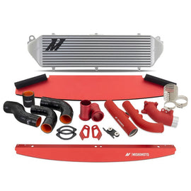 Mishimoto Silver Intercooler & Red Pipe Kit - Toyota GR Corolla 2023+