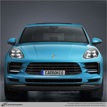 Load image into Gallery viewer, Carbonio No-Drill Front License Plate Mount - Porsche Macan 95B.2 2019-2021