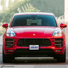 Load image into Gallery viewer, Carbonio No-Drill Front License Plate Mount - Porsche Macan Turbo 95B.1 2015-2018