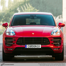 Load image into Gallery viewer, Carbonio No-Drill Front License Plate Mount - Porsche Macan Turbo 95B.1 2015-2018