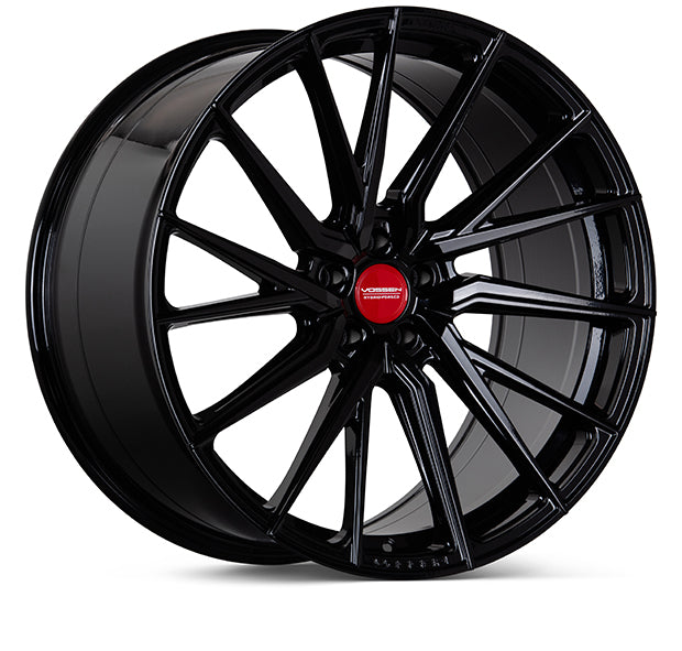Vossen HF-4T Hybrid Forged Deep Gloss Black Left Side Wheel - 5x112 21x9.5 +19