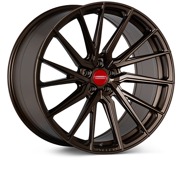 Vossen HF-4T Hybrid Forged Deep Gloss Black Left Side Wheel - 5x130 21x11 / ET44 / 5x130 / 71.6 / Deep Face - Forged Gloss Black - Left Wheel