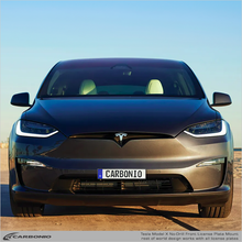 Load image into Gallery viewer, Carbonio No-Drill Front License Plate Mount - Tesla Model X 2022-2025
