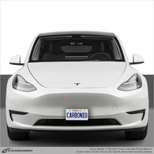 Load image into Gallery viewer, Carbonio No-Drill Front License Plate Mount - Tesla Model Y 2020-2025
