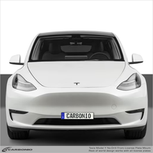 Load image into Gallery viewer, Carbonio No-Drill Front License Plate Mount - Tesla Model Y 2020-2025