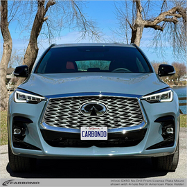 Carbonio No-Drill Front License Plate Mount - Infiniti QX50 / QX55 2019-2026