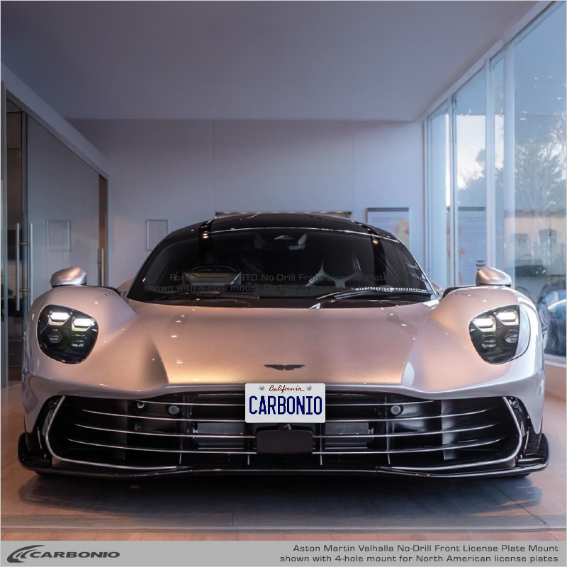 Carbonio No-Drill Front License Plate Mount - Aston Martin Valhalla 2026+
