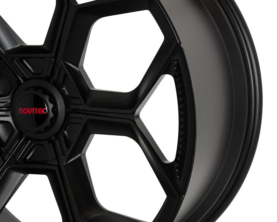 Vossen X Novitec NL5-5L Forged Satin Black Wheel - 20x9 +36 - Lamborghini Huracan Front Fitment