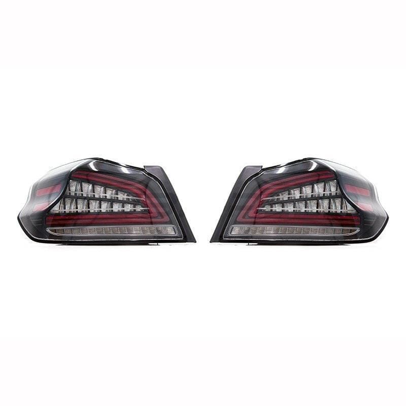 JDMuscle CR Sequential LED Tail Lights [Clear Lens with Black Base] - Subaru WRX / STi 2015-2021