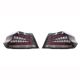 JDMuscle CR Sequential LED Tail Lights [Clear Lens with Black Base] - Subaru WRX / STi 2015-2021