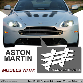 Carbonio No-Drill Front License Plate Mount - Various Aston Martin Models 1965+