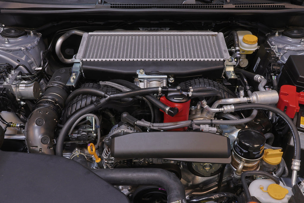 PERRIN Red Air Oil Separator - Subaru Ascent 2019-2025 / Outback XT & Legacy XT 2020-2025