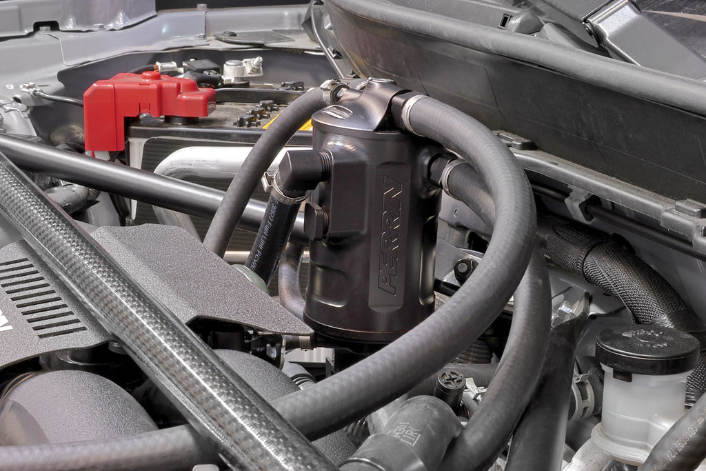 PERRIN Black Air Oil Separator - Scion FRS 2013-2021 / Subaru BRZ 2013+ / Toyota 86 & GR86 2017+
