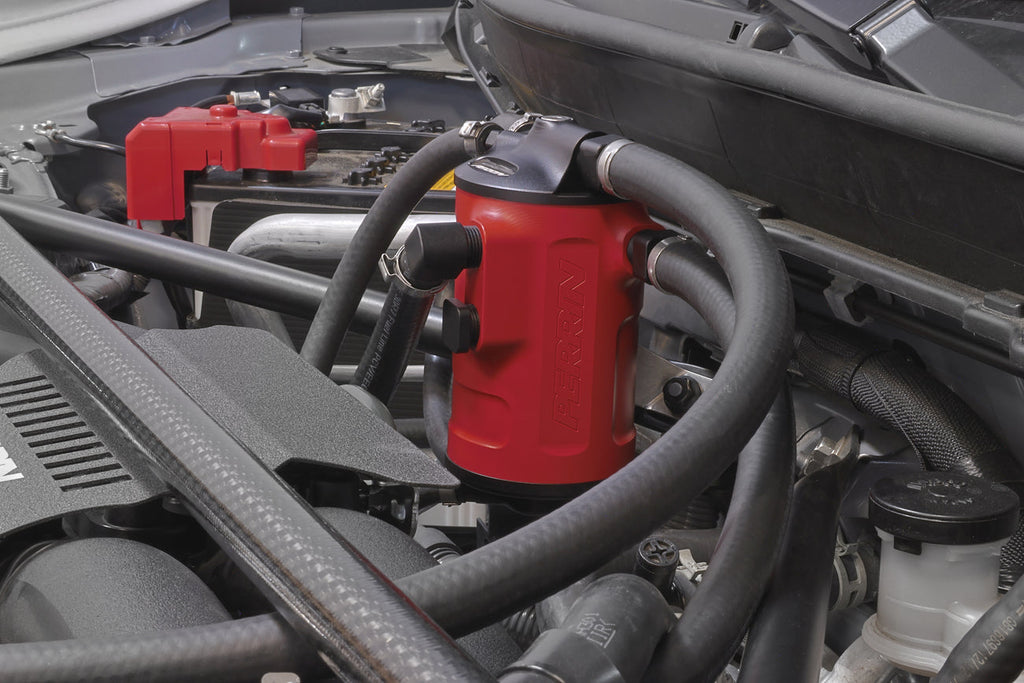 PERRIN Red Air Oil Separator - Scion FRS 2013-2016 / Subaru BRZ 2013+ / Toyota 86 & GR86 2017+