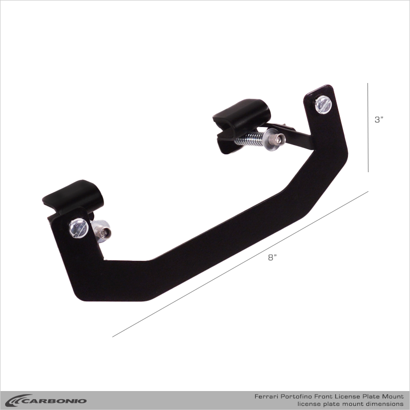 Carbonio No-Drill Front License Plate Mount - Ferrari Portofino 2018-2024