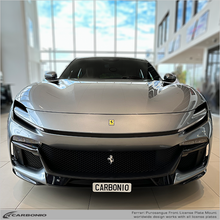 Load image into Gallery viewer, Carbonio No-Drill Front License Plate Mount - Ferrari Purosangue 2023-2026