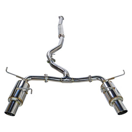 Remark Resonated Dual R1-Spec Stainless Tip Catback Exhaust - Subaru WRX / STi (VA) 2015-2021