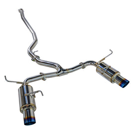 Remark Non-Resonated Dual R1-Spec Burnt Tip Catback Exhaust - Subaru WRX / STi (VA) 2015-2021