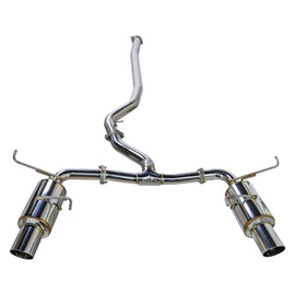 Remark Non-Resonated Dual R1-Spec Stainless Tip Catback Exhaust - Subaru WRX / STi (VA) 2015-2021