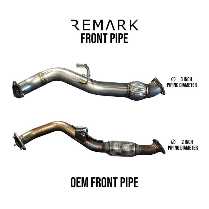 Remark 3" Stainless Steel Front Over-Pipe - Acura Integra A-Spec (DE4) 2022+