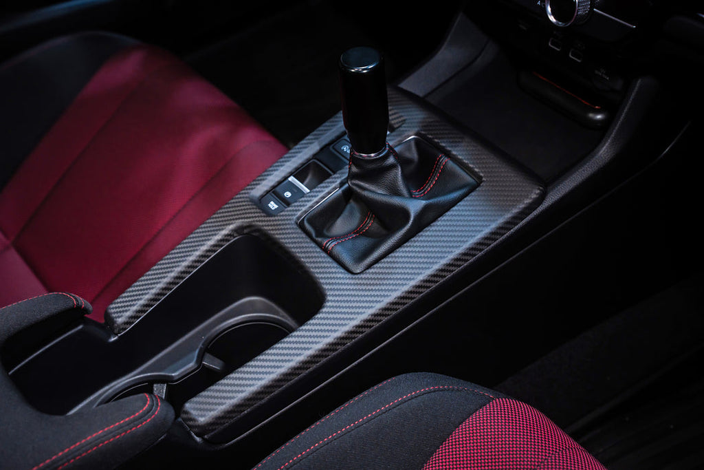 Remark Matte Carbon Fiber Console Cover - Honda Civic (Manual; Excl Type-R) 2022+